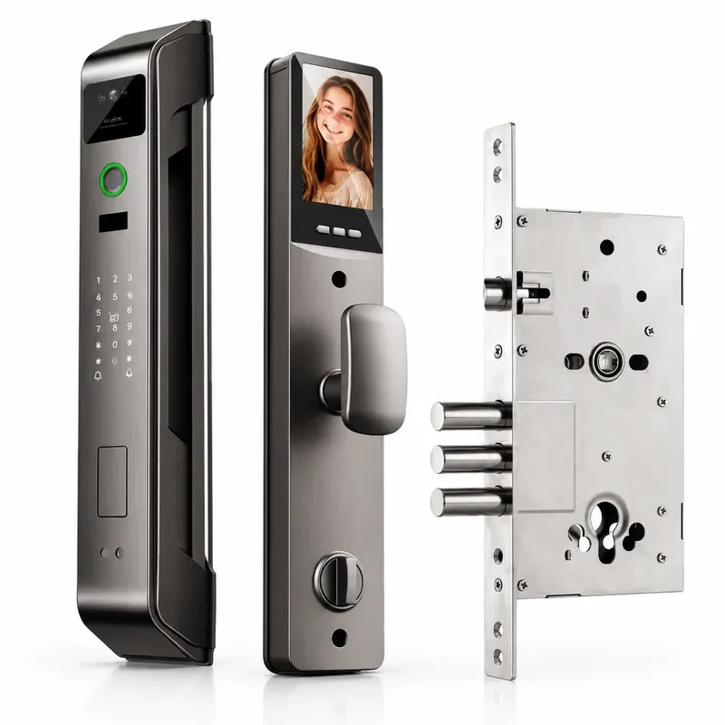 Russian Split 8560 Smart Fingerprint Door Lock with Swipe Card and Facial Recognition Electronic Password Door Lock