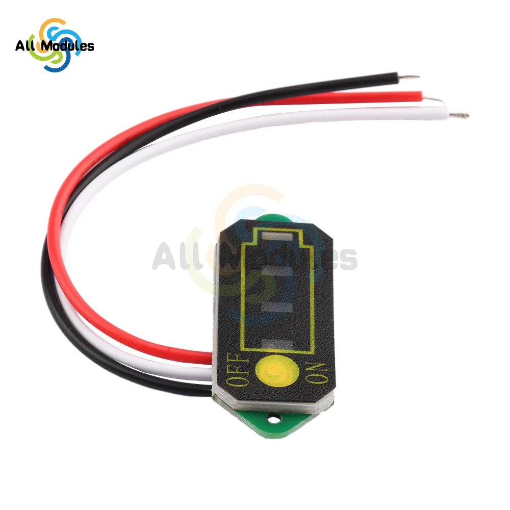 Battery Meter Capacity Monitor Digital Battery Indicator Lithium-ion Battery Indicator Lithium Battery Capacity Tester