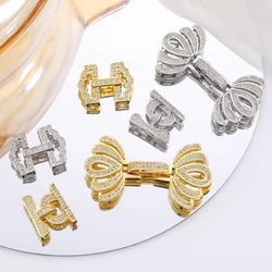 Juya DIY 18K Real Gold Plated Accessories Fastener Lock Closure Clasps For Needlework Baroque Pearls Jewelry Making Supplies