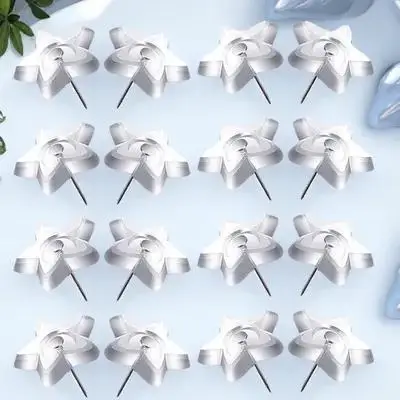 50Pcs Clear Star Shape Thumb Tacks Push Pins for Cork Board Wall Hanging Decorative Bulletin Board Push Pins for Wall Hanging