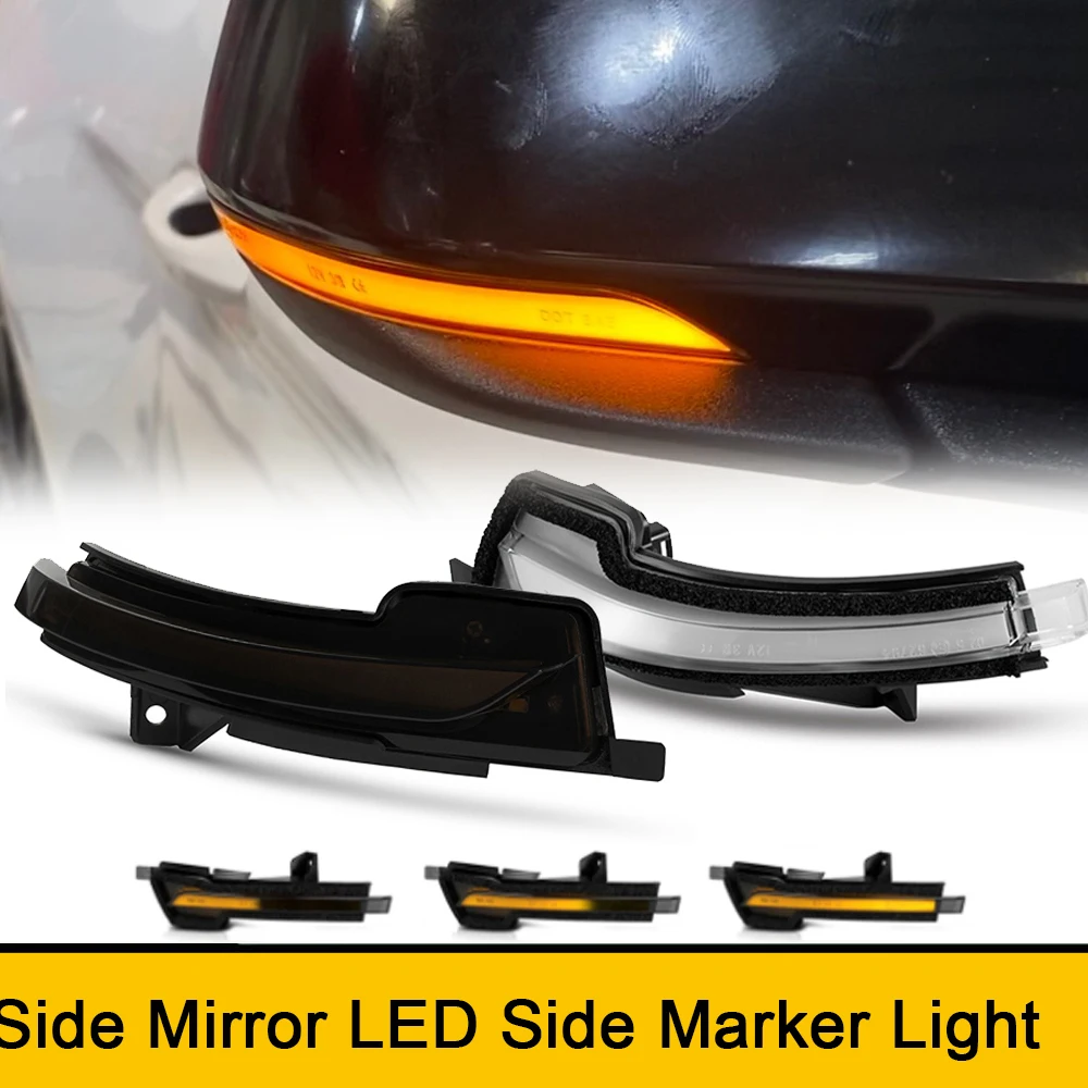 

Canbus Side Mirror LED Turn Signal Marker Indicator Repeat Blinker Light For Ford Mustang 2015-2021 Car Sequential Flashing Lamp