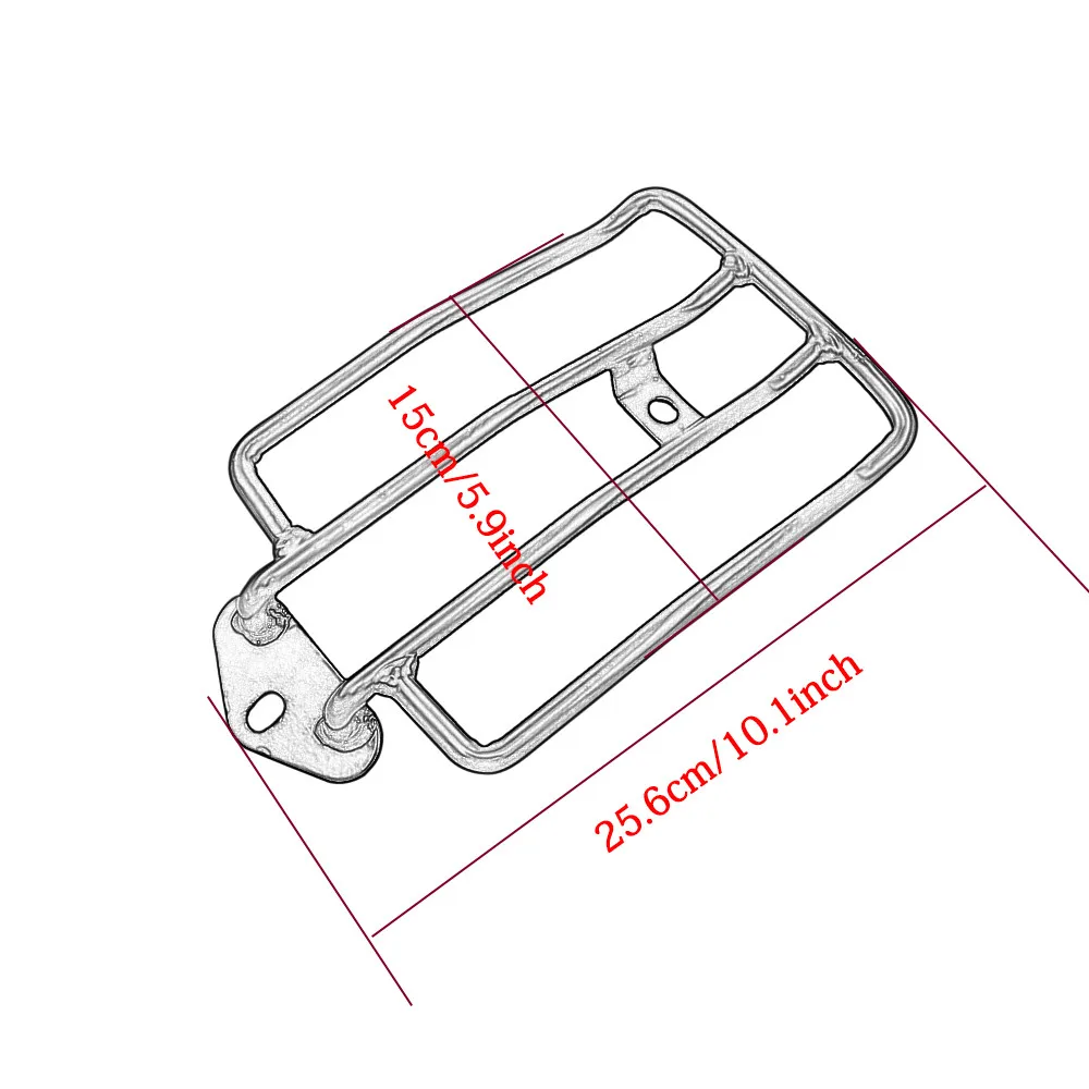 ACZ for Harley Sportster XL 883 1200 XL883 XL1200 2004-2012 Luggage Carrier Motorcycle Raider ChromeLuggage Rack Support Shelf