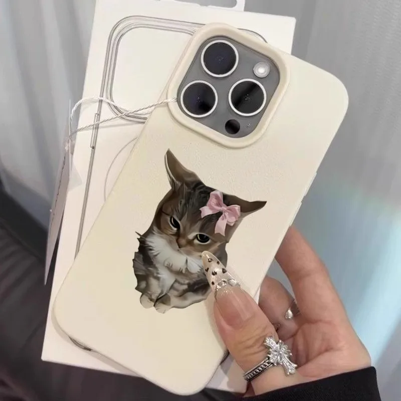 Lovely Cat Dog Animal Pattern Mobile Phone Case For iPhone 17 16 15 14 Plus 11 13 12 Pro Max 16E 17Air X XR XS Max Soft Cover - náhled 2