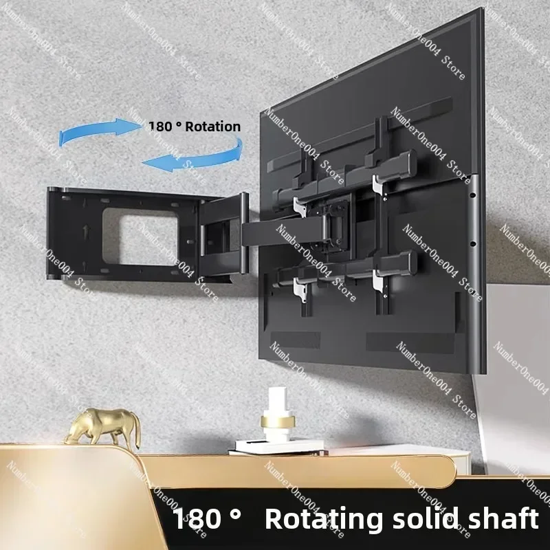 

Suitable for TV Telescopic Rotating Hanger 180 Degrees Folding Telescopic Wall Hanging Wall Suitable for 55\ 65\ 75 Inches