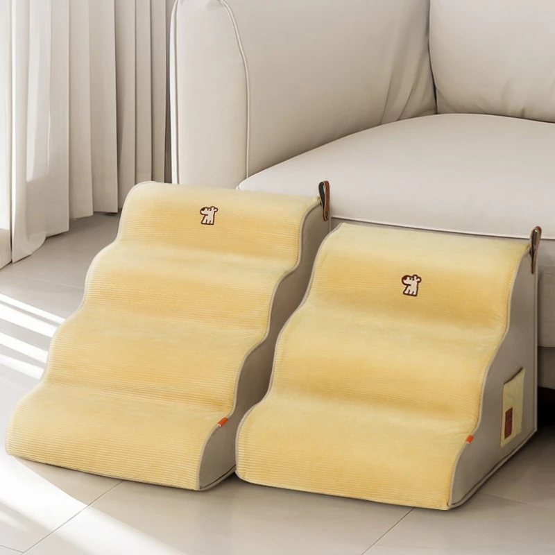 

Лестница для домашних животных, лестница для собак и кошек со съемным моющимся чехлом для маленьких пожилых домашних животных, кровать, диван, пандус для кровати, пандус для собаки