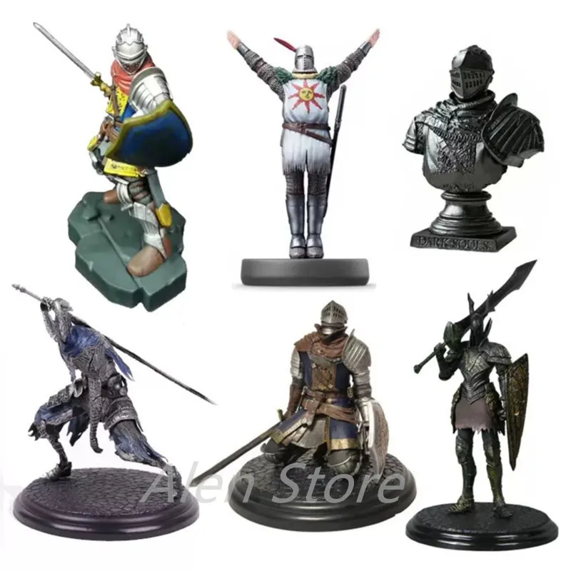 Dark Souls Figure Siegmeyer Black Knight Faraam Artorias Bonfire Led Light PVC Figure Dark Souls Figure Model Toy Birthday Gifts