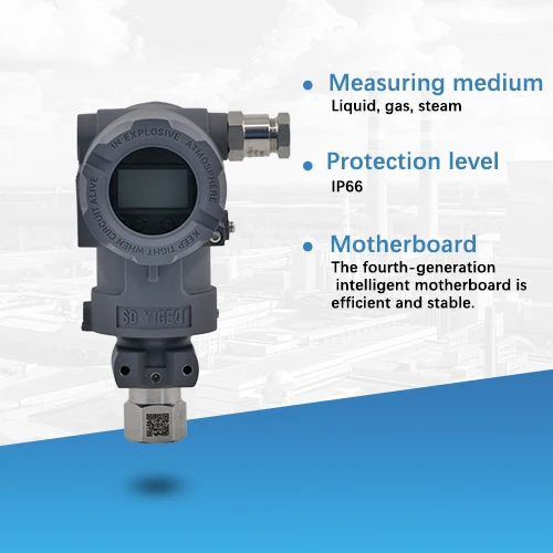 Budget-friendly Diffused Silicon Pressure Transmitter 4 20mA Output for Liquid Gas Steam Monitoring IP66 Pressure Gauge
