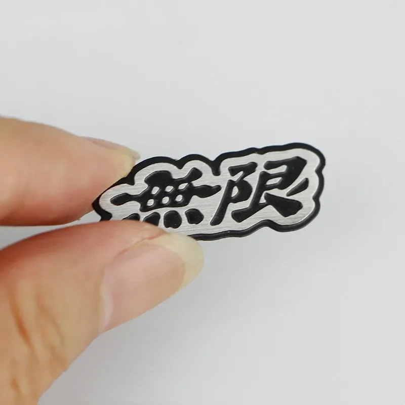3D Metal Mugen Logo Car Steering Wheel Emblem Badge Sticker Decal For Honda Accord Civic CRV Crosstour HRV City Jazz Accessories