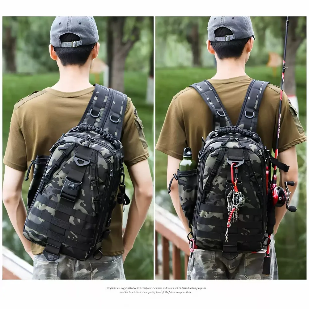 

Мужской и женский тактический рыболовный рюкзак, многофункциональная сумка для приманок и снастей, походный рюкзак для путешествий, рыбалки, кемпинга и охоты