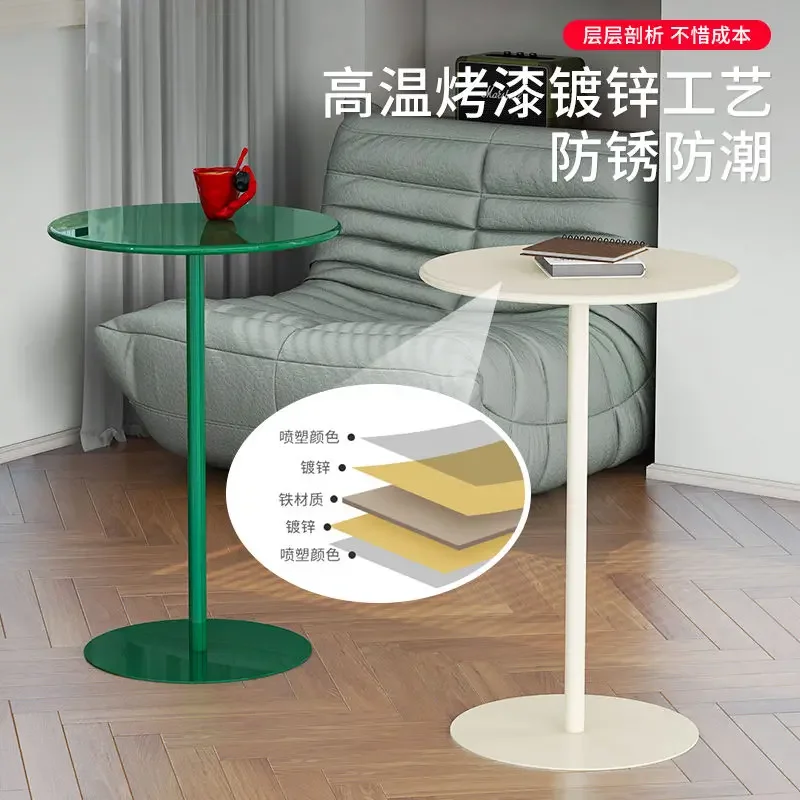 Low Round small coffee table modern simple milk tea shop commercial leisure reception ins bedside Living room table