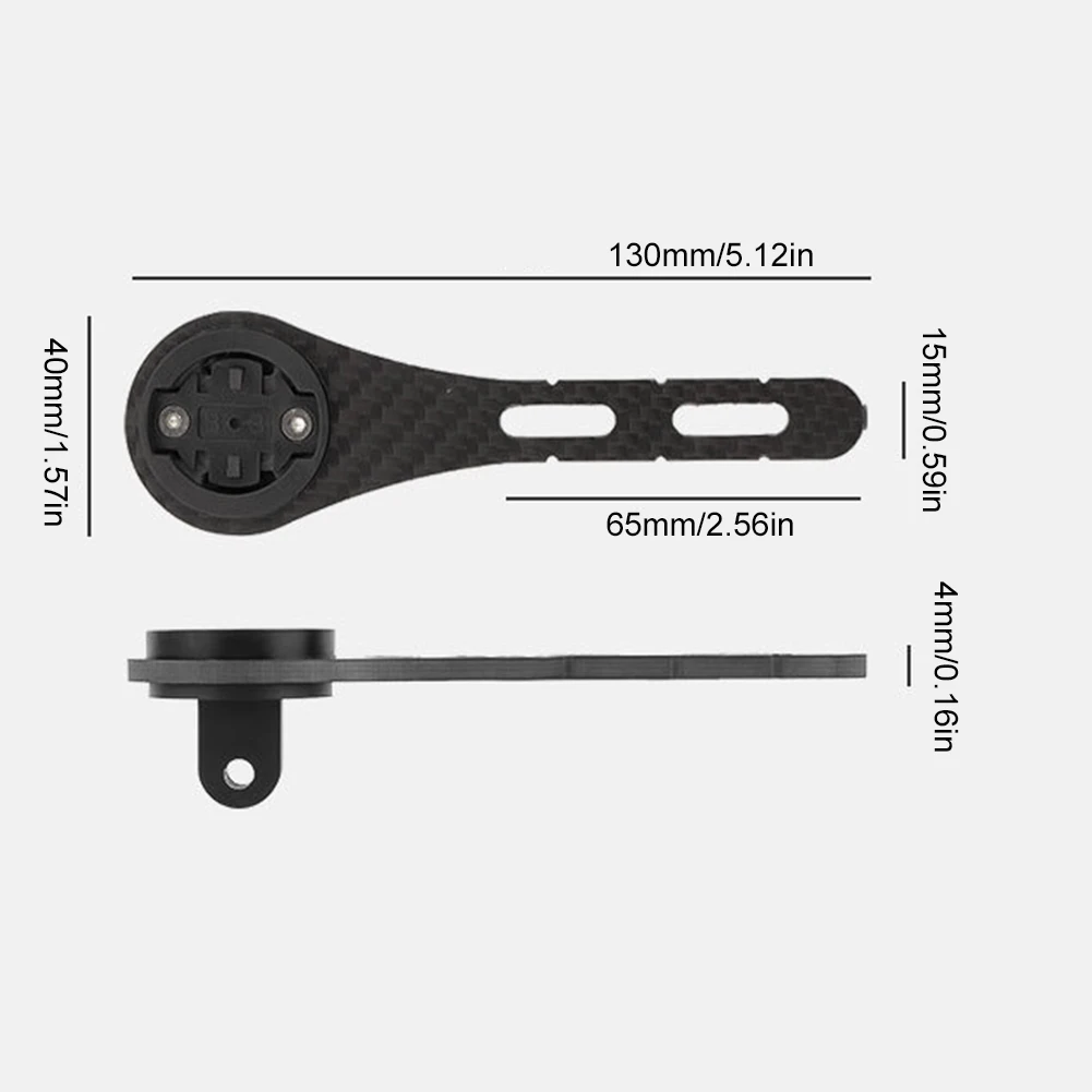 Support de guidon en fibre de carbone pour ordinateur de vélo de route, support de compteur de vitesse, chronomètre, support d'invite, rallonge pour Garmin