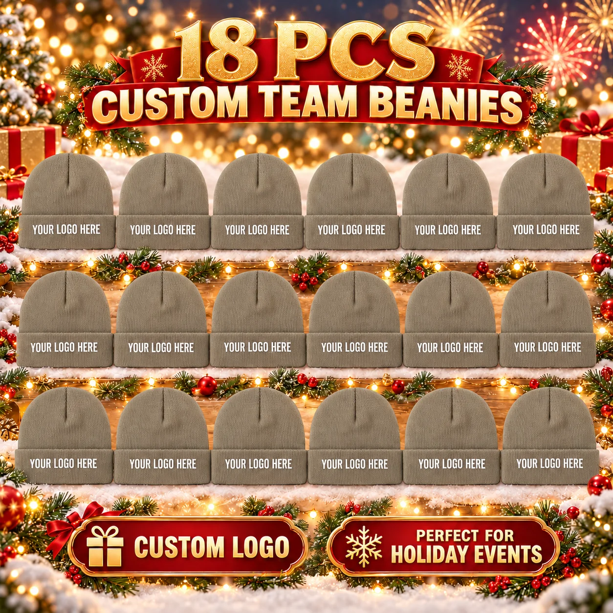 18 gorros personalizados para - Beanie Cuffed Knit reseña y precio
