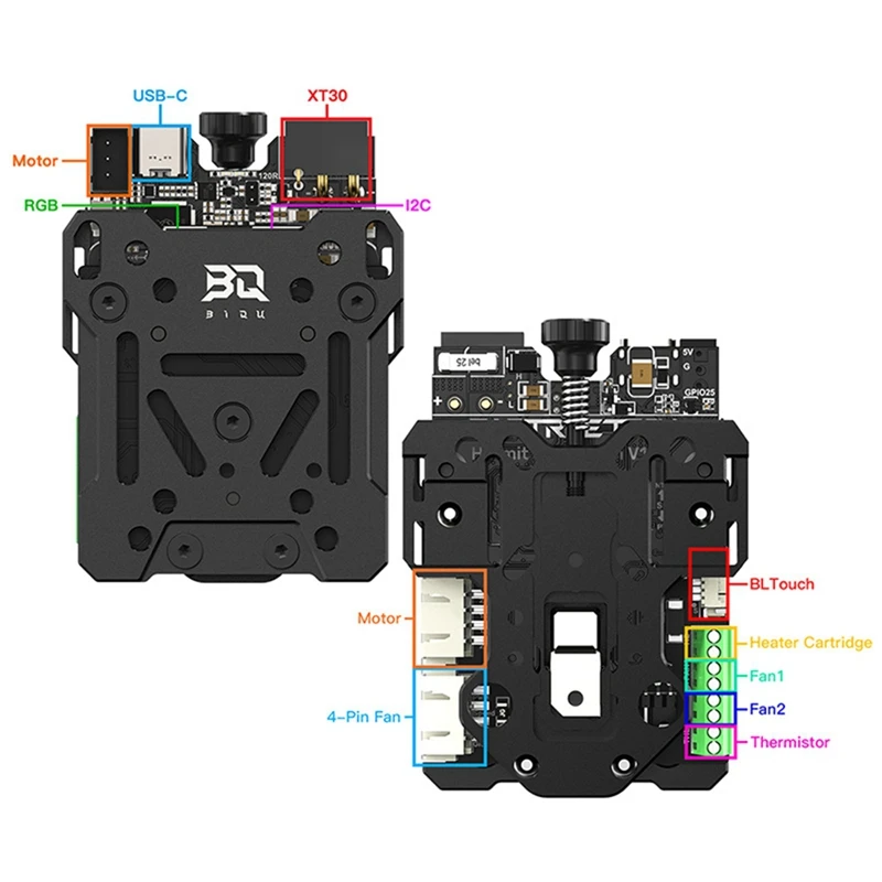 BIQU Hermit Crab CAN V2 Quick Change Tool Head Upgrade For H2 V2S Extruder Ender 3 CR6 Hemera Bowden MK8 Hotend, CAN Version