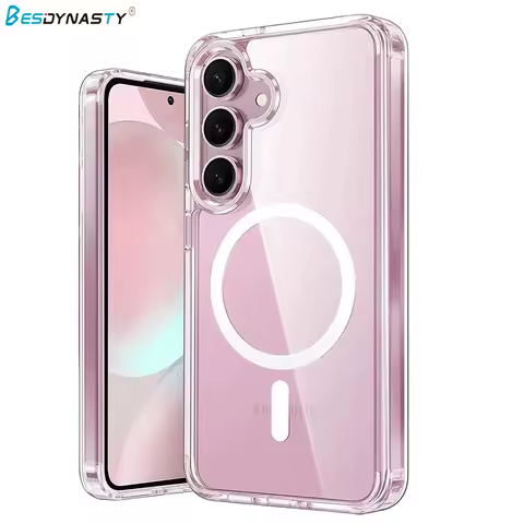 Super Strong Magnetic For Magsafe Wireless Charging Case For Samsung Galaxy S24 S23 S22 S21 FE Ultra Plus Hybrid Hard Back Cover