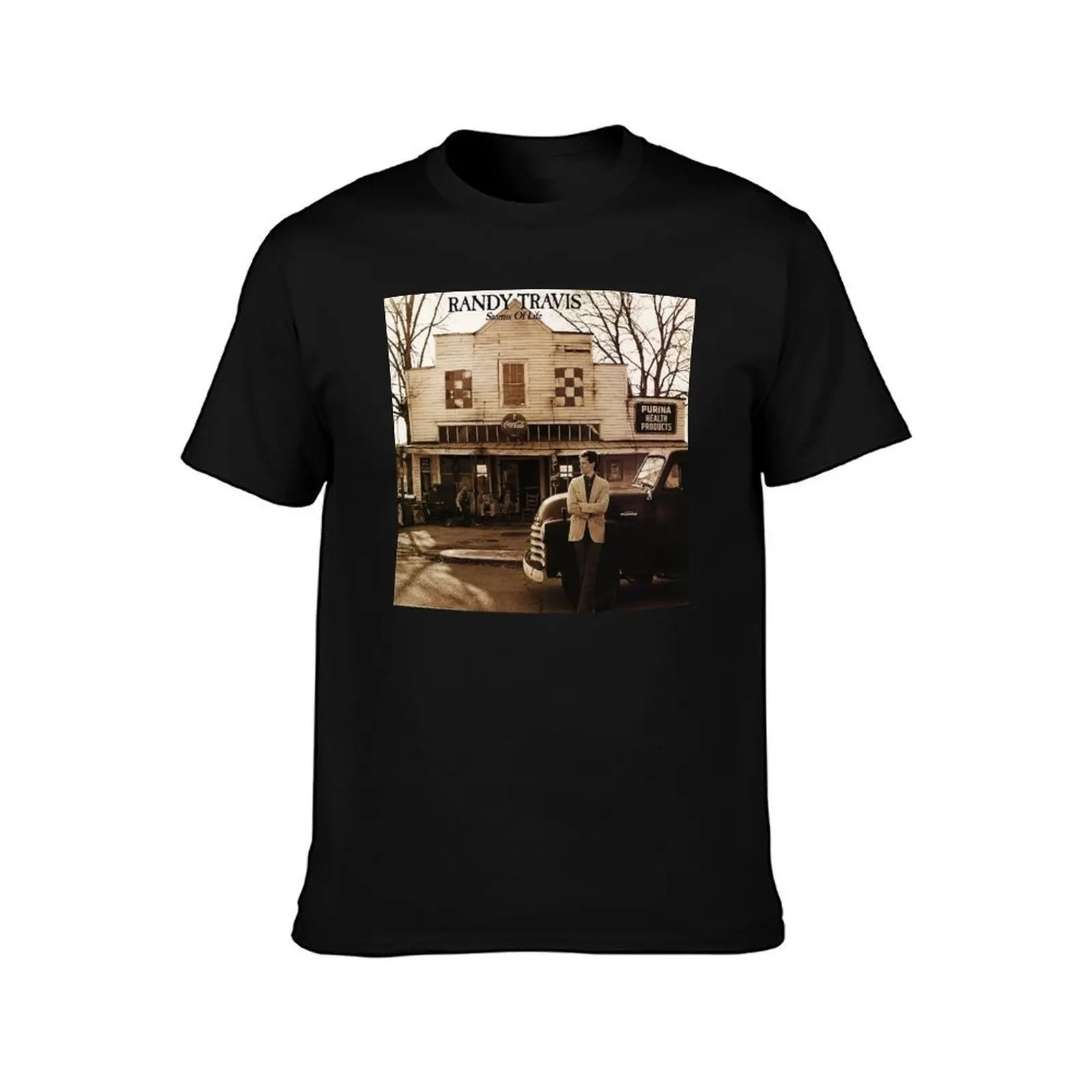 Storms Of Life Randy Travis T-Shirt Plus Size Summer Short Sleeve T-Shirt