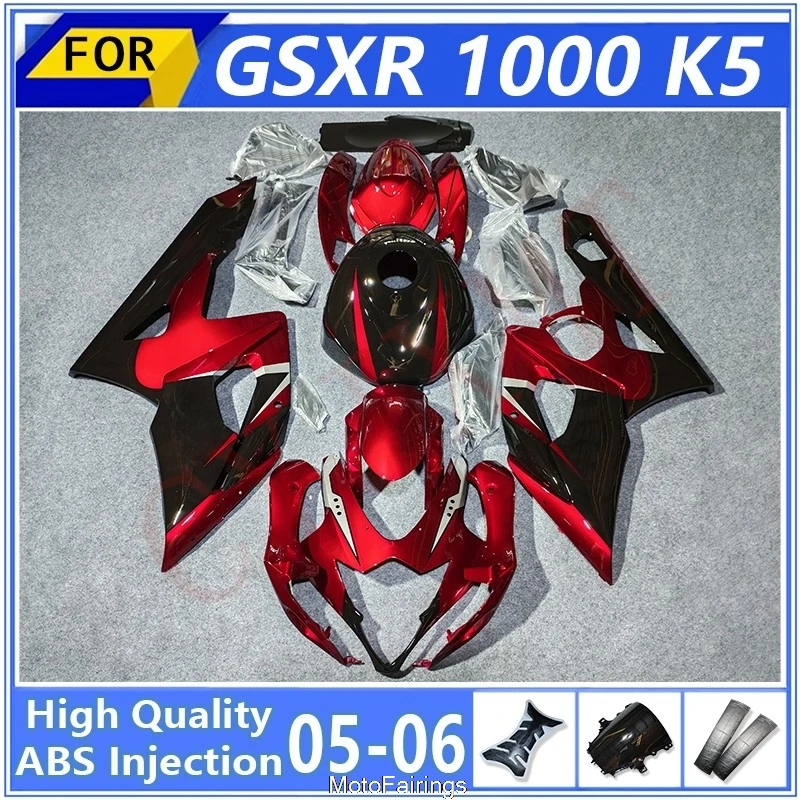 

Комплект обтекателей из АБС-пластика для мотоцикла GSXR1000 GSX1000R K5 2005 2006, полный комплект обтекателей для GSXR GSX 1000 R 05 06, включая бак