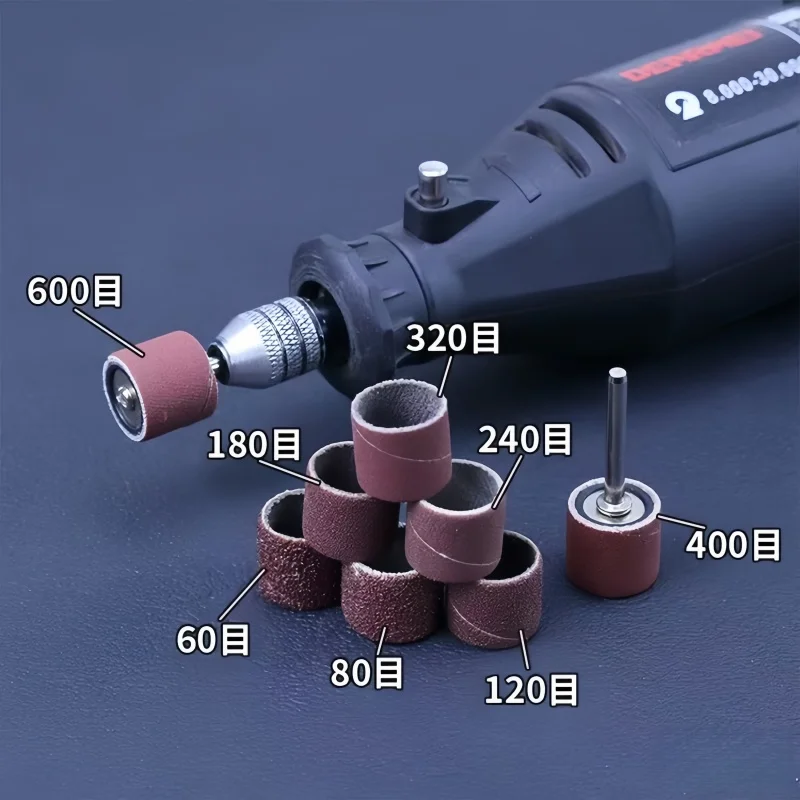 

132Pcs Sanding Ring & Mandrel Set - Electric Grinding Heads for Personalization DIY Jewelry Polishing & Nail Buffing