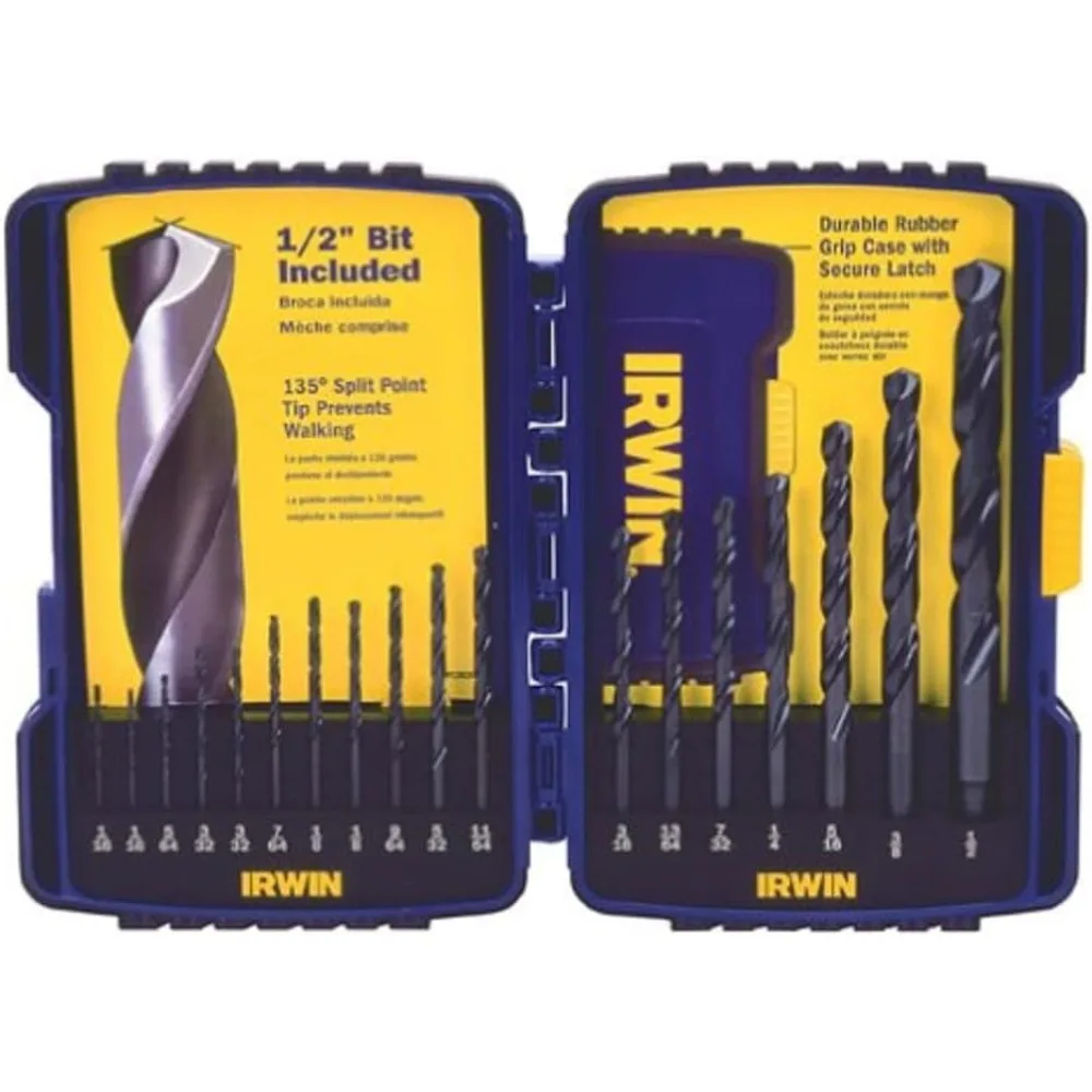 29-Piece High-Speed Steel Drill Bit Set