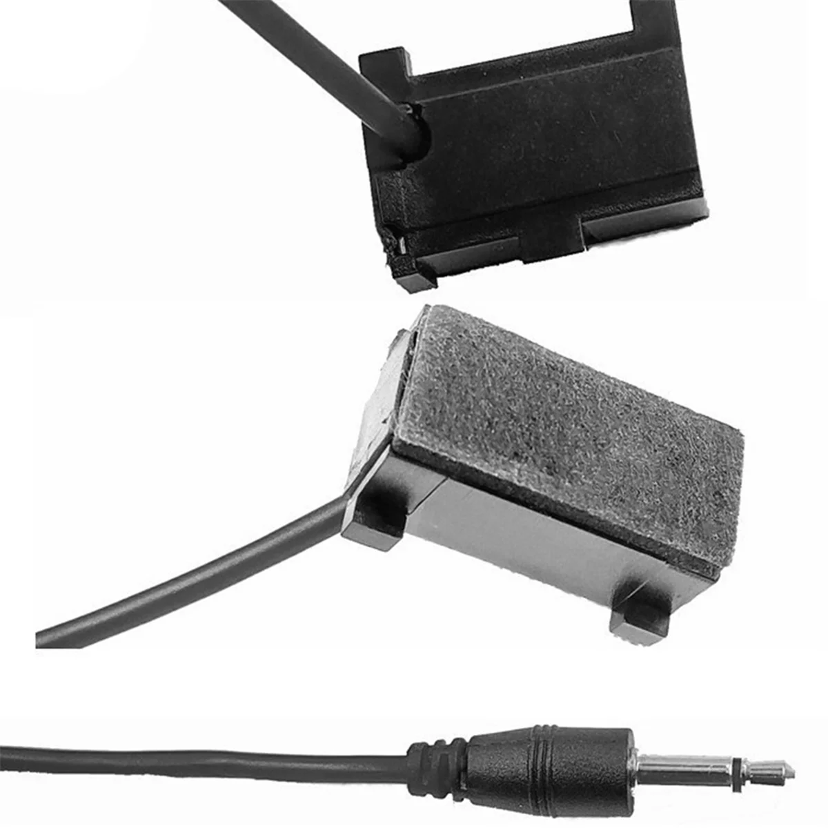 A99X Car Audio Clip Microphone 3.5mm Jack Plug Wired External Mini Mic Overhead Console for Car Multimedia Straight Plug