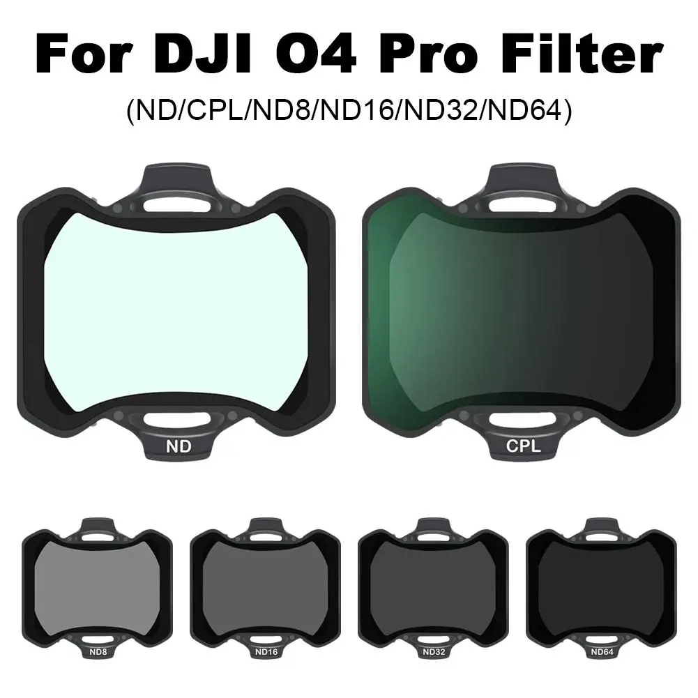 

4 IN 1 For DJI O4 Pro Air Unit Filter, NDPL Filter, CPL Polarizer, UV Protector External Lens R9N6