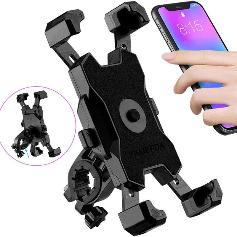 360° Rotatable Electric Bicycle Phone Holder for iPhone Xiaomi Riding MTB Bike Moto Motorcycle Stand Bracket Non-slip Cycling 3