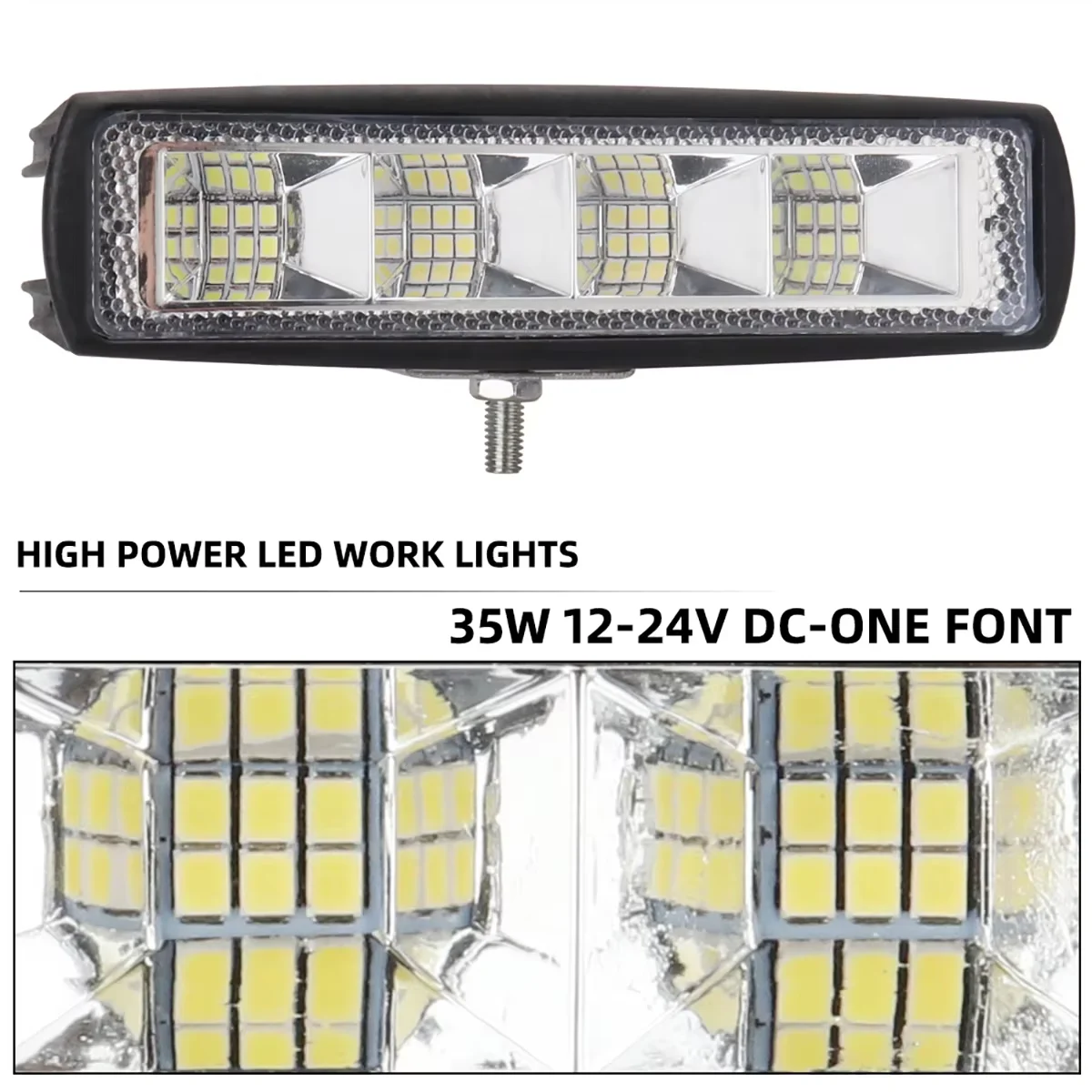 2pcs Motorcycle Headlamps Car Work lights 12V LED Bar Truck Boat Tractor Trailer Off Road Working Light LED spotlight headlamp image 3