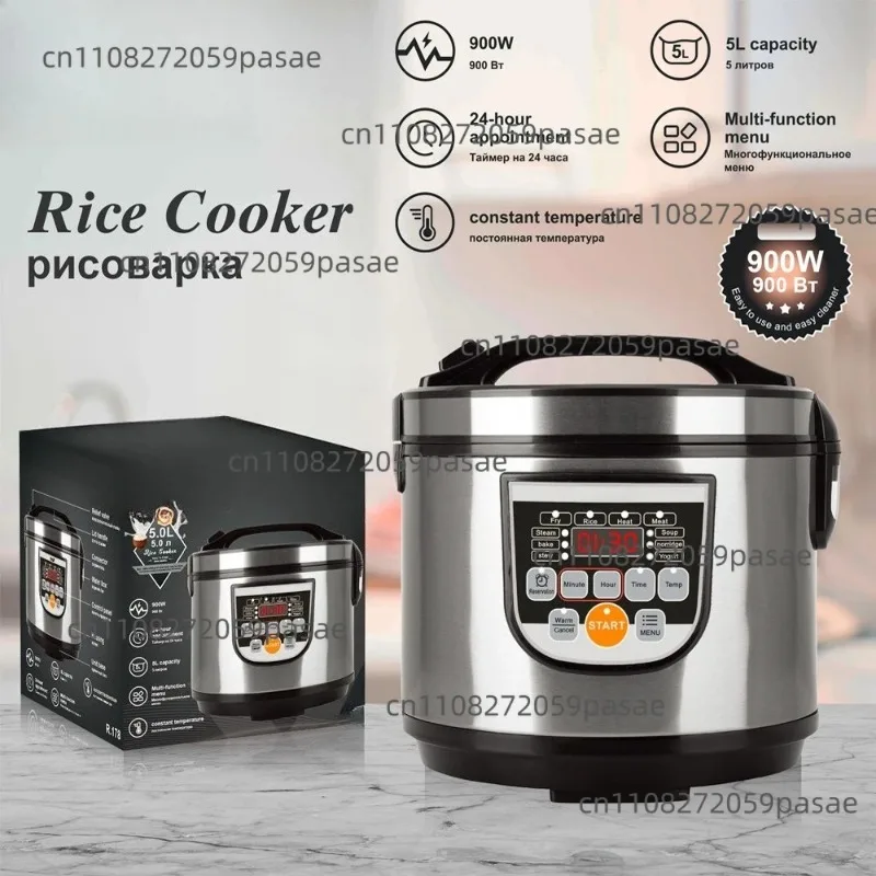 Smart Electric Rice Cooker 5L Large Capacity Multifunction Automatic Cooking Pot