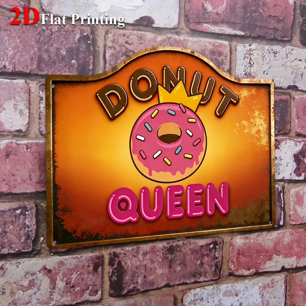 1pc, 2D Flat, Signs Metal Sheet Painting 