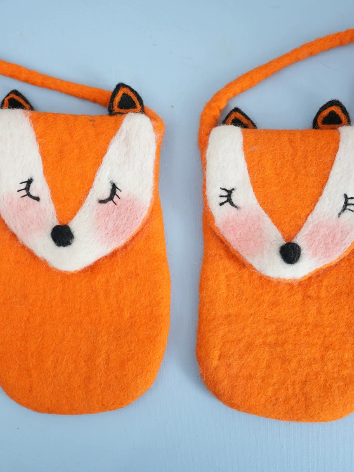

Women Original Deisgn Cute Fox Handmade Wool Felted Bags