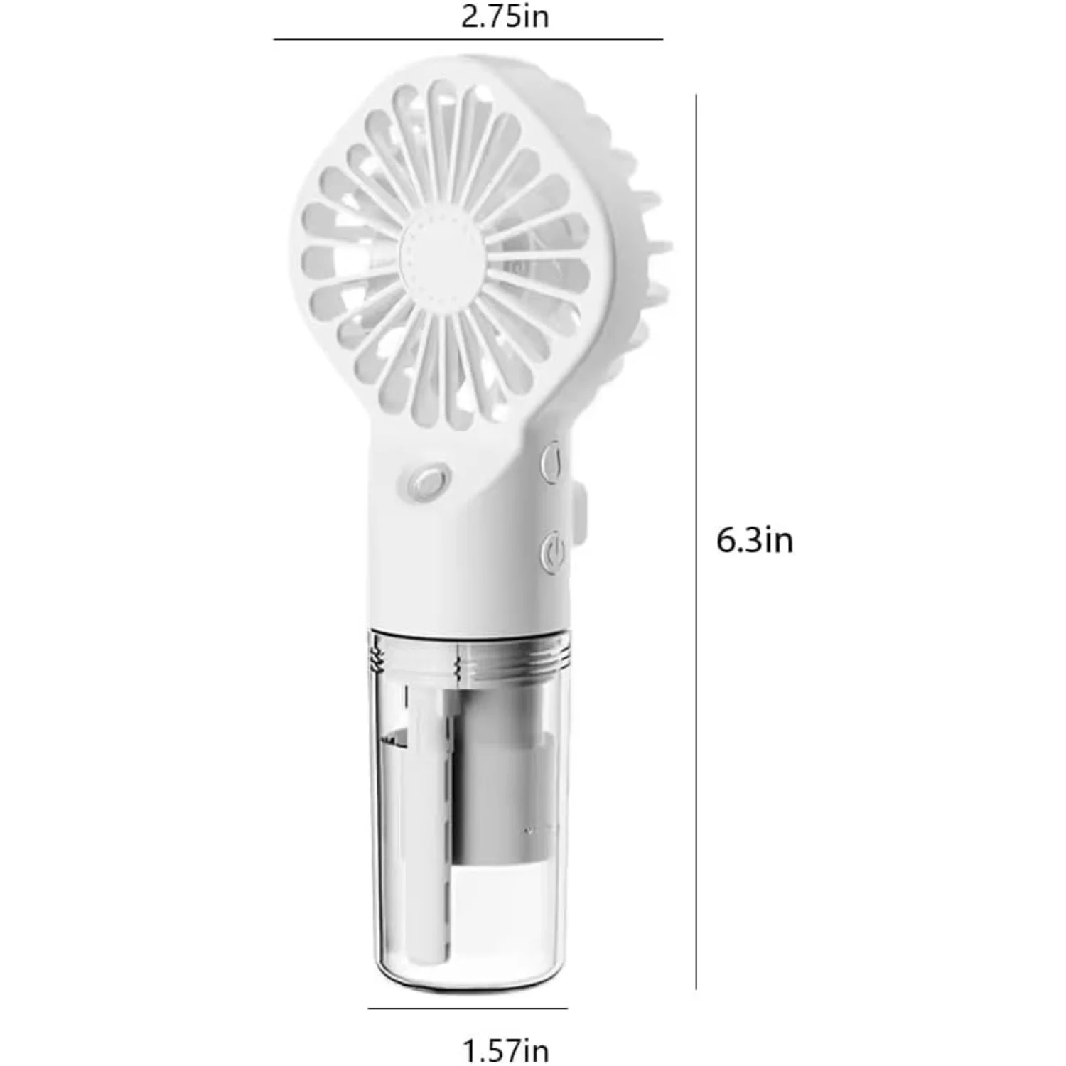 مروحة محمولة باليد، مروحة رذاذ محمولة - مروحة رذاذ تعمل ببطارية قابلة لإعادة الشحن - مروحة رذاذ الماء - رذاذ في الهواء الطلق