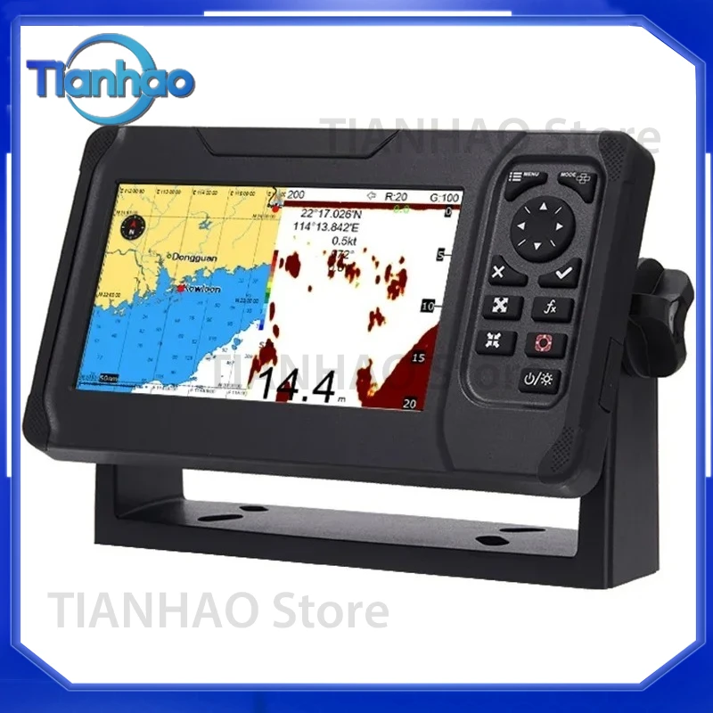 5-inch GPS Chart Plotter with Built-in Sounder for Marine Navigation