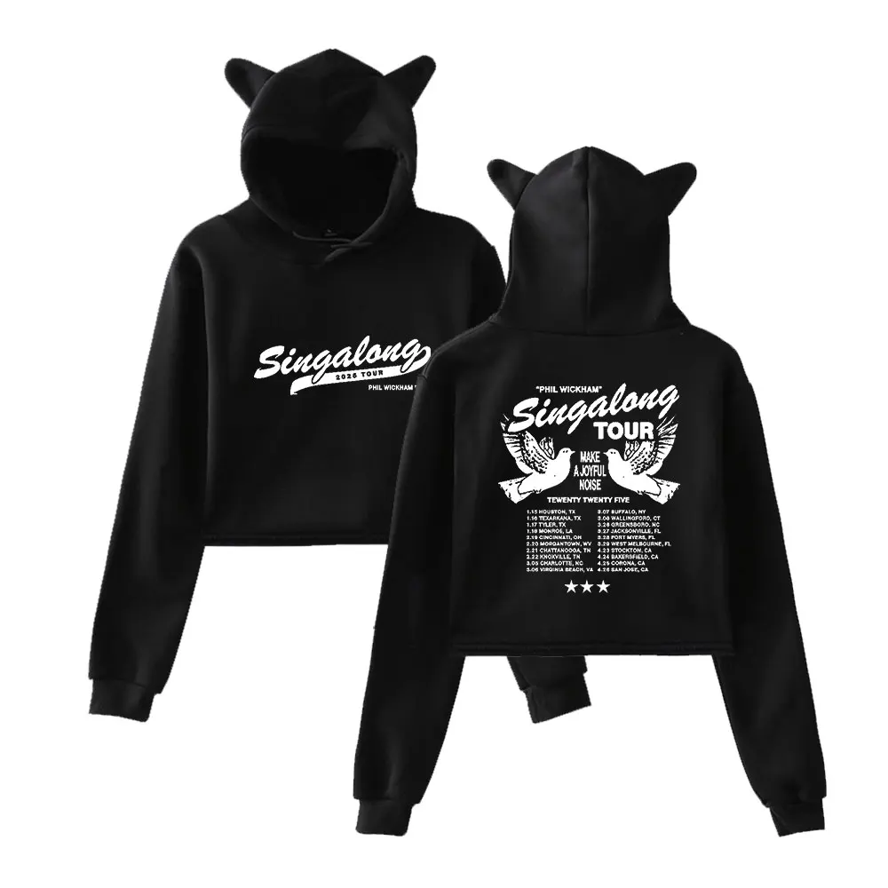 

Phil Wickham Singalong Tour Cat Ear Hoodie Long-Sleeved Pullover Casual Sweatshirt Man/Woman Hoodie
