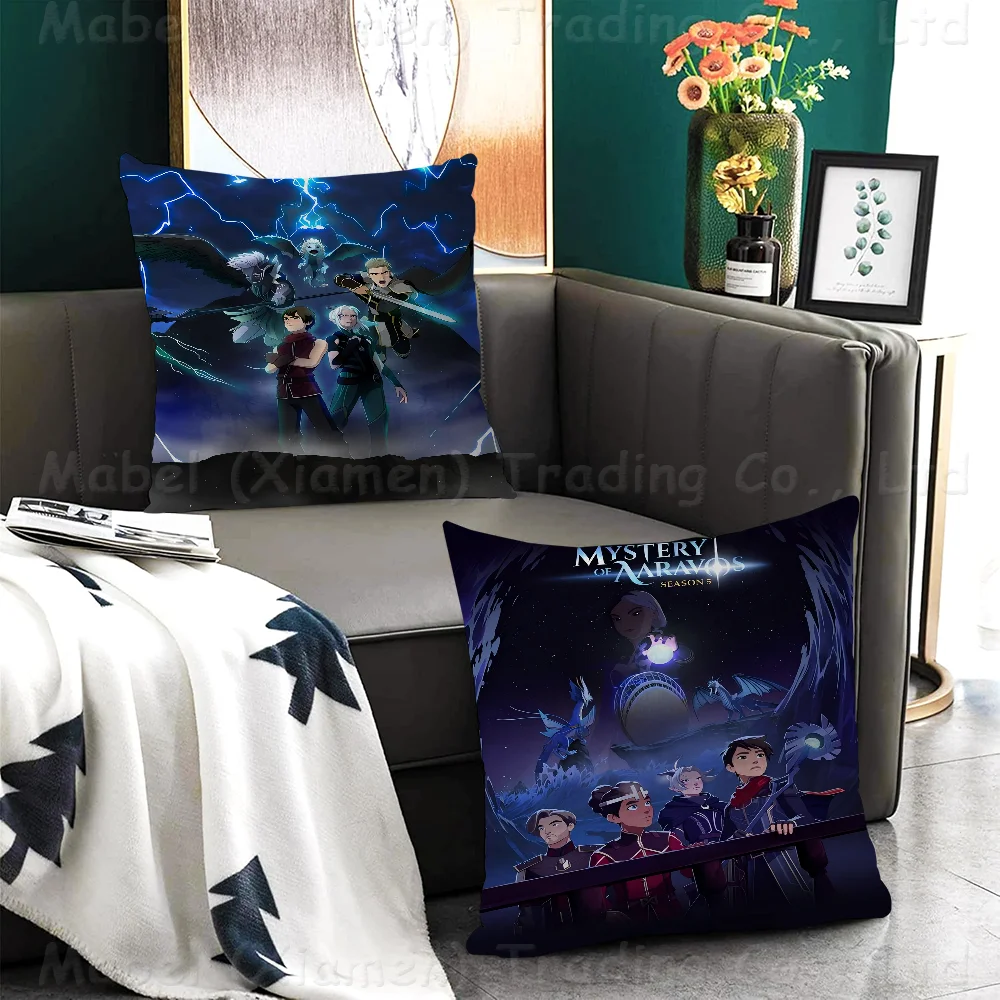 2023 The Dragon Prince Cartoon Cushion Cover Inches Farmhouse Decor Home Throw Pillow Covers For Couch Decorations