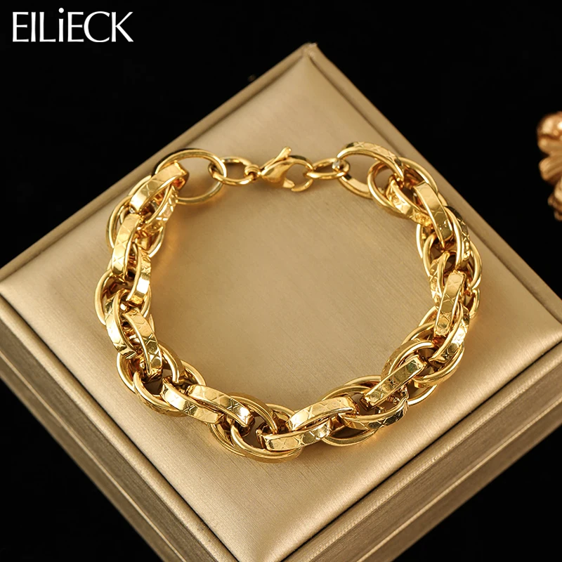 Pulseira feminina impermeável em aço inoxidável 316L