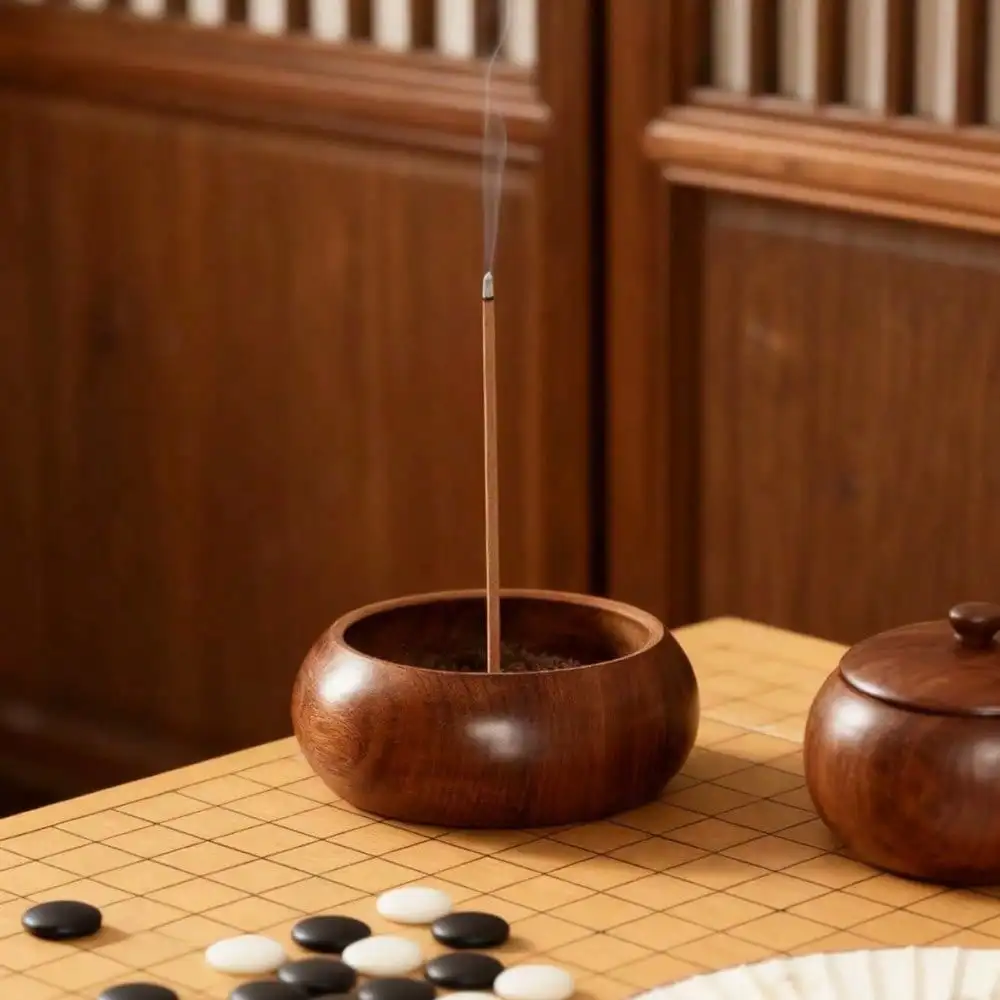 Wooden Incense Burner Space-Saving Incense Stick Holder for Small Spaces, Perfect for Apartments and Desks to Enjoy Aromatherapy