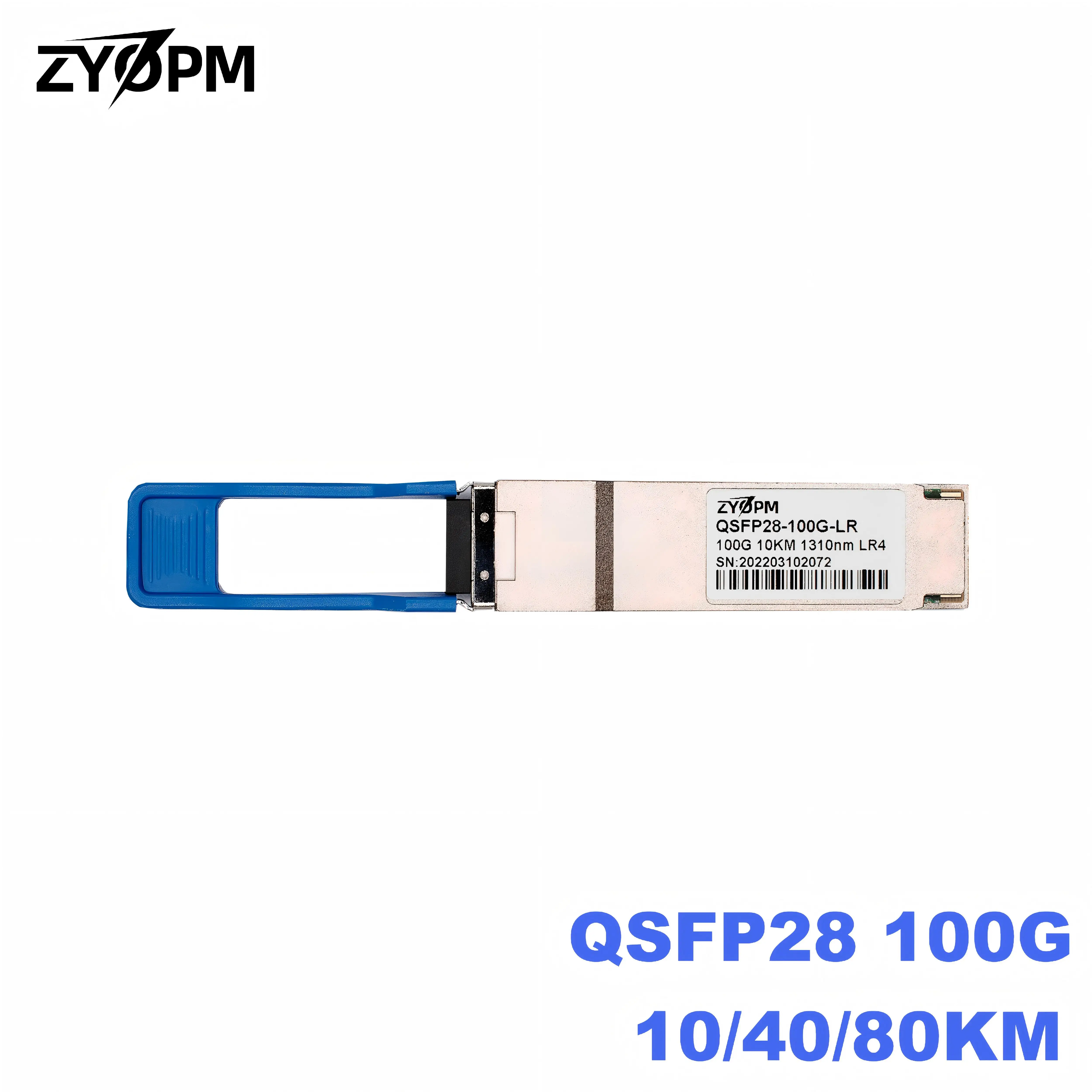 100GBASE-LR4 10/40/80km QSFP28 Optical Transceiver Module Compatible with Cisco QSFP-100G-LR4-S Meraki MA-QSFP-100G-LR4