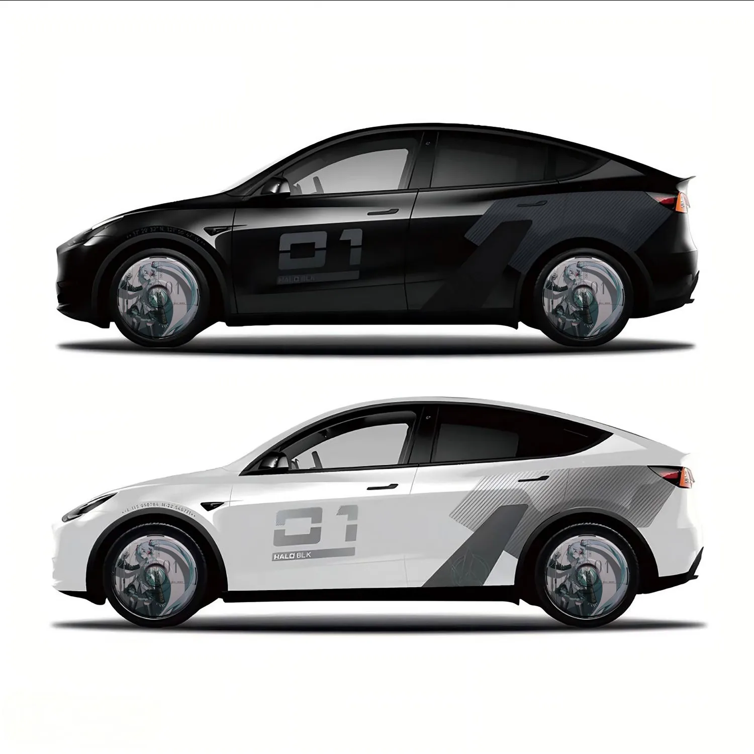 [MIKU] Suitable for Tesla Wheel Hubs, Protective Covers, Model Y/Model 3/Model YL, with Multiple Patterns to Choose from, 1pc