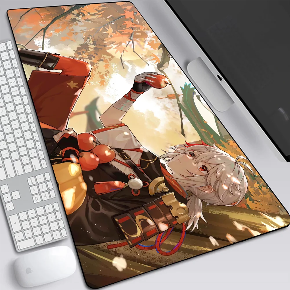 Genshin Impact Kaedehara Kazuha Large Gaming Mouse Pad Computer Laptop Mousepad Office Keyboard Pad Desk Mat PC Gamer Mouse Mat