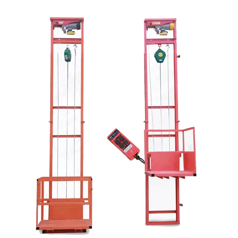 Small portable wall mounted electric hydruclic platform table lift mini home steel elevator lift tables man and cargo