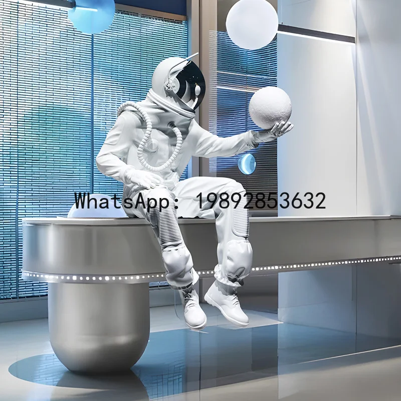 

XX Large Astronaut Floor Statue Space Theme Decorative Sculpture Art