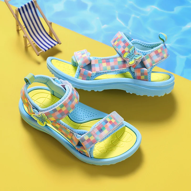 Summer Children Sandals Baby Girls Toddler Soft Non-slip Princess Shoes Baby Cute Pearl Princess Dance Kids Performance Prop