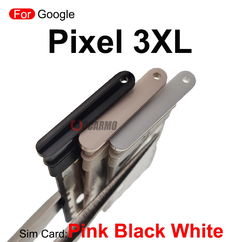 Black Purple White SIM Card Tray Slot For Google Pixel 3 3A XL 3XL 3axl Replacement Parts