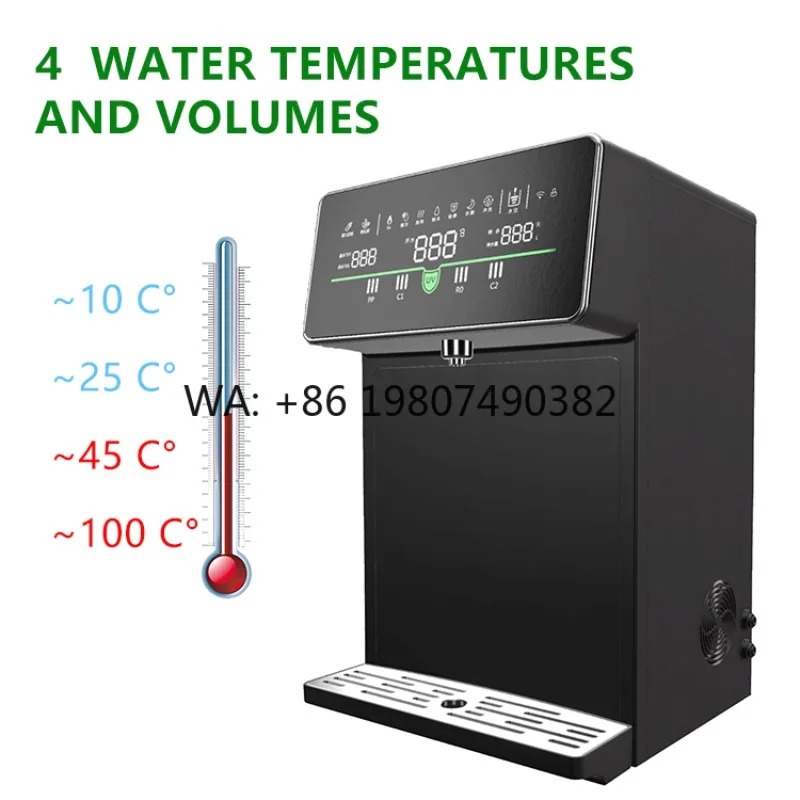 Countertop Integrated RO Heater, Portable Drinking Dispenser, Efficient Purification for Matcha & Outdoor Use