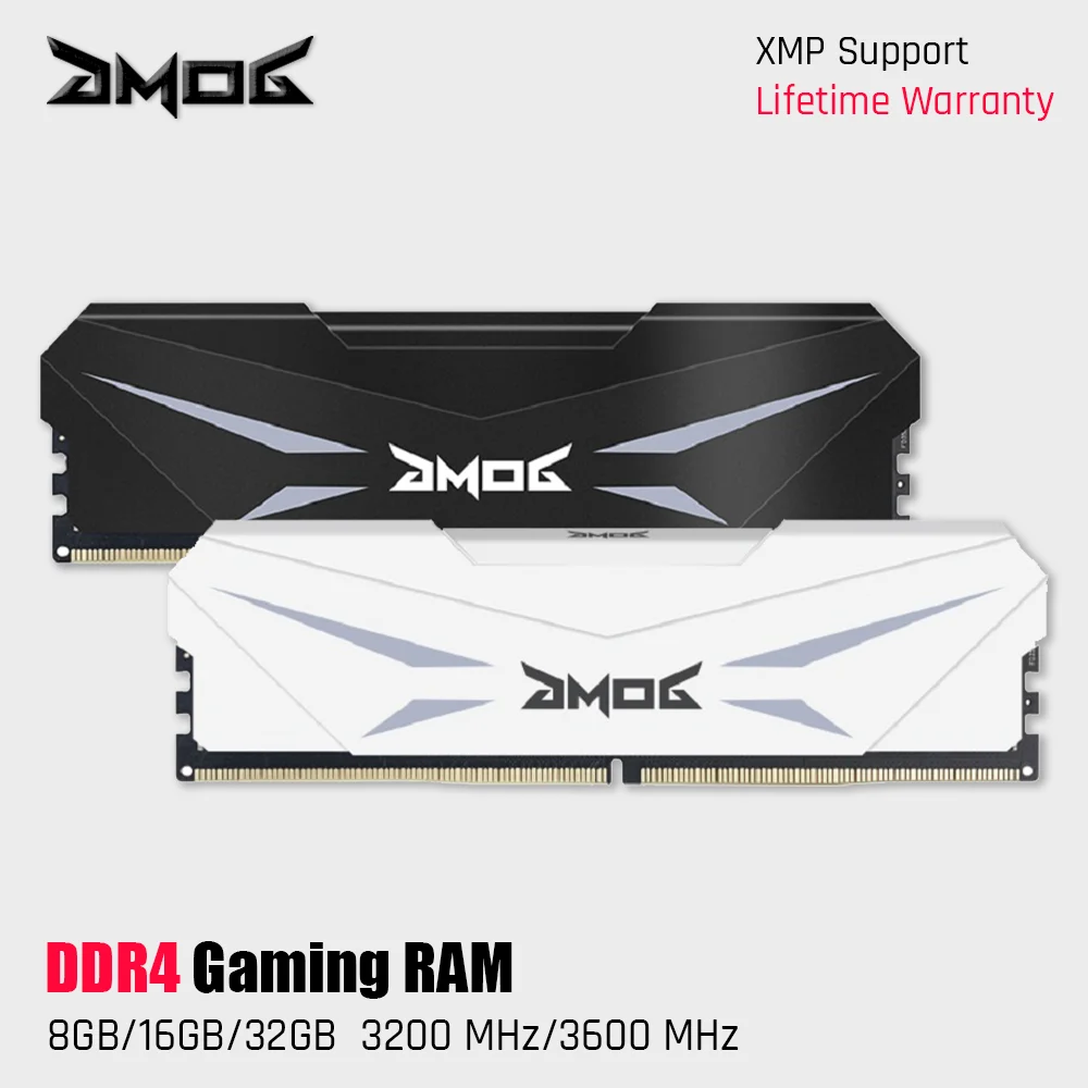 

Оперативная память GMOG DDR4 для настольного ПК, 8 ГБ, 16 ГБ, 3200 МГц, 3600 МГц, 288 контактов