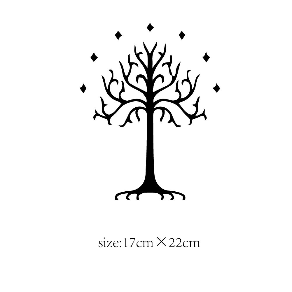 Tree of Gondor LOTR - Vinyl Sticker for Smooth Surface | Decal Stickers Cars, Trucks, Vans, Laptops, and Cups |White