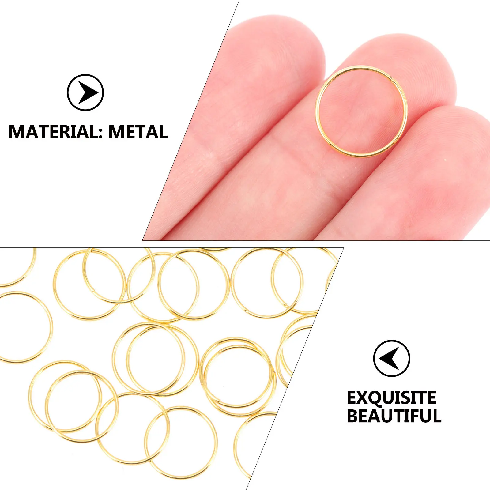 300Pcs Stainless Steel Chandelier Connection Rings Octagonal Beads Connector for Crystal Ball Pendant Lighting