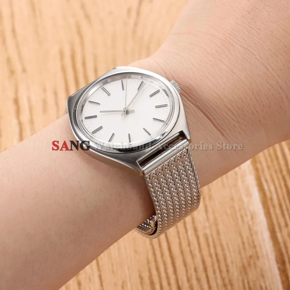 16mm 18mm 20mm Faltschnallen-Mesh-Uhrenarmband Edelstahl-Uhrenarmbänder Smartwatch Modisches Armband Metall Wasserdichtes Handgelenkband – Detail 13