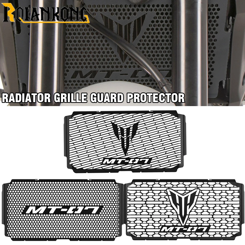 

Для Yamaha MT-07 MT07 MT 07 Y-AMT 07 2025 2026 2027 аксессуары для мотоциклов решетка радиатора защитная крышка гриль