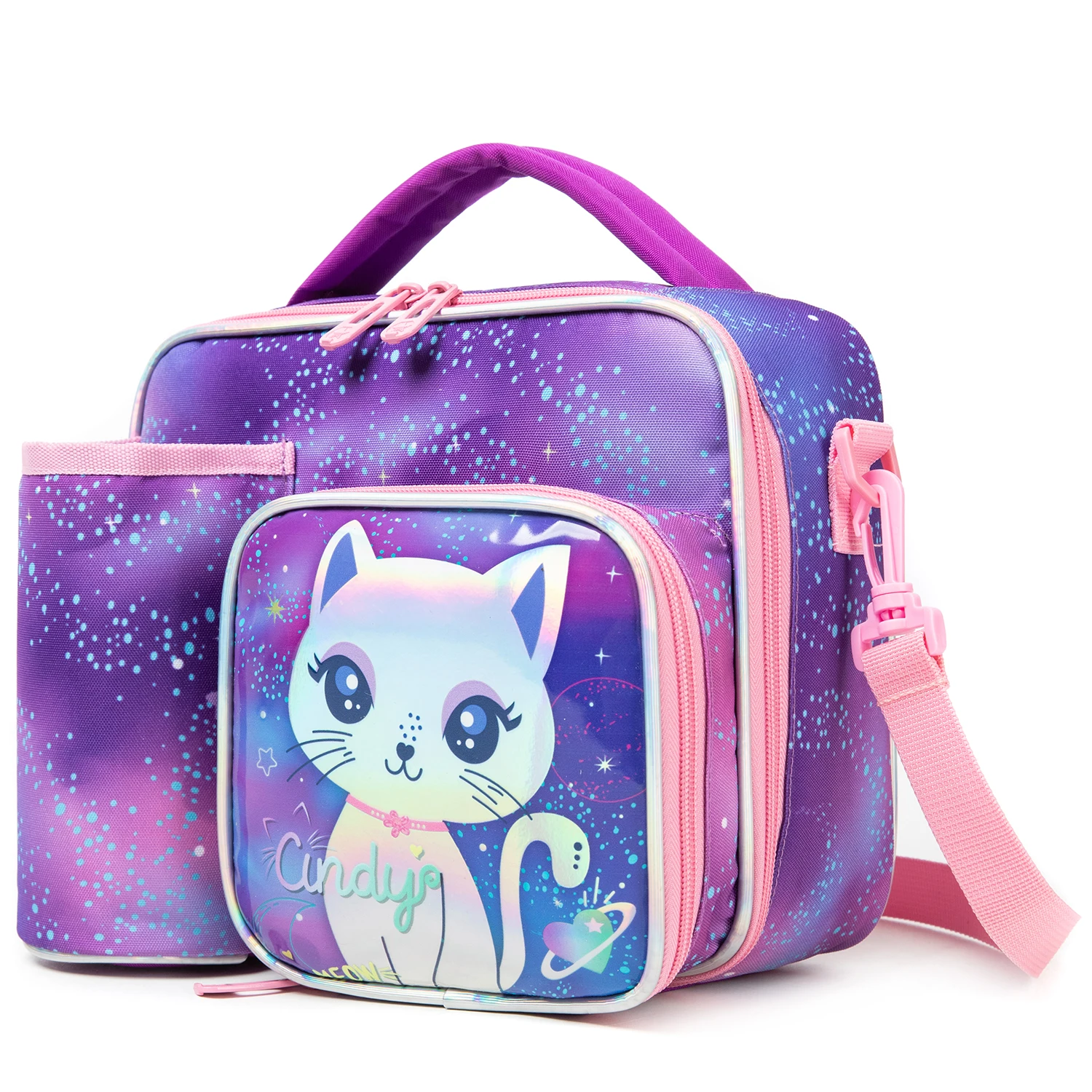 1pc New Arrival Cute Cat Style Lunch Bag For Elementary And Middle School Students And Teenagers]