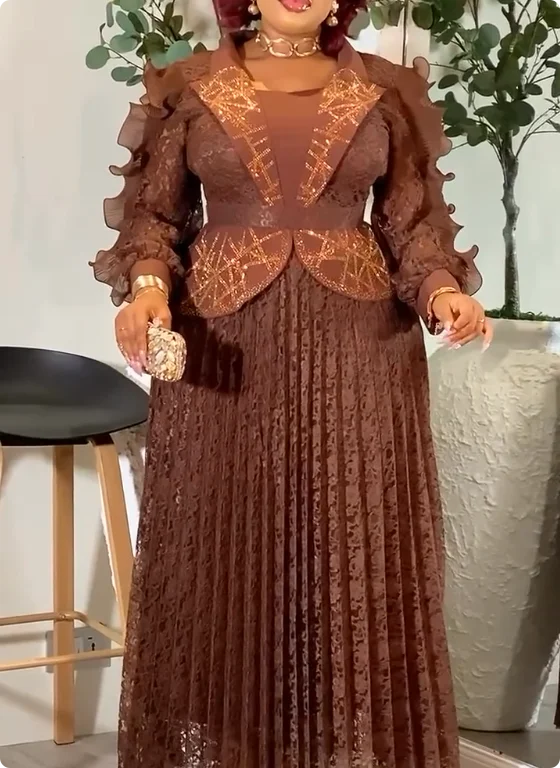 

H&D Dresses on Clearance Sale African Dresses For Woman Lace Turkey Luxury Wears for Ladies African Vêtement Africain Femme Luxe